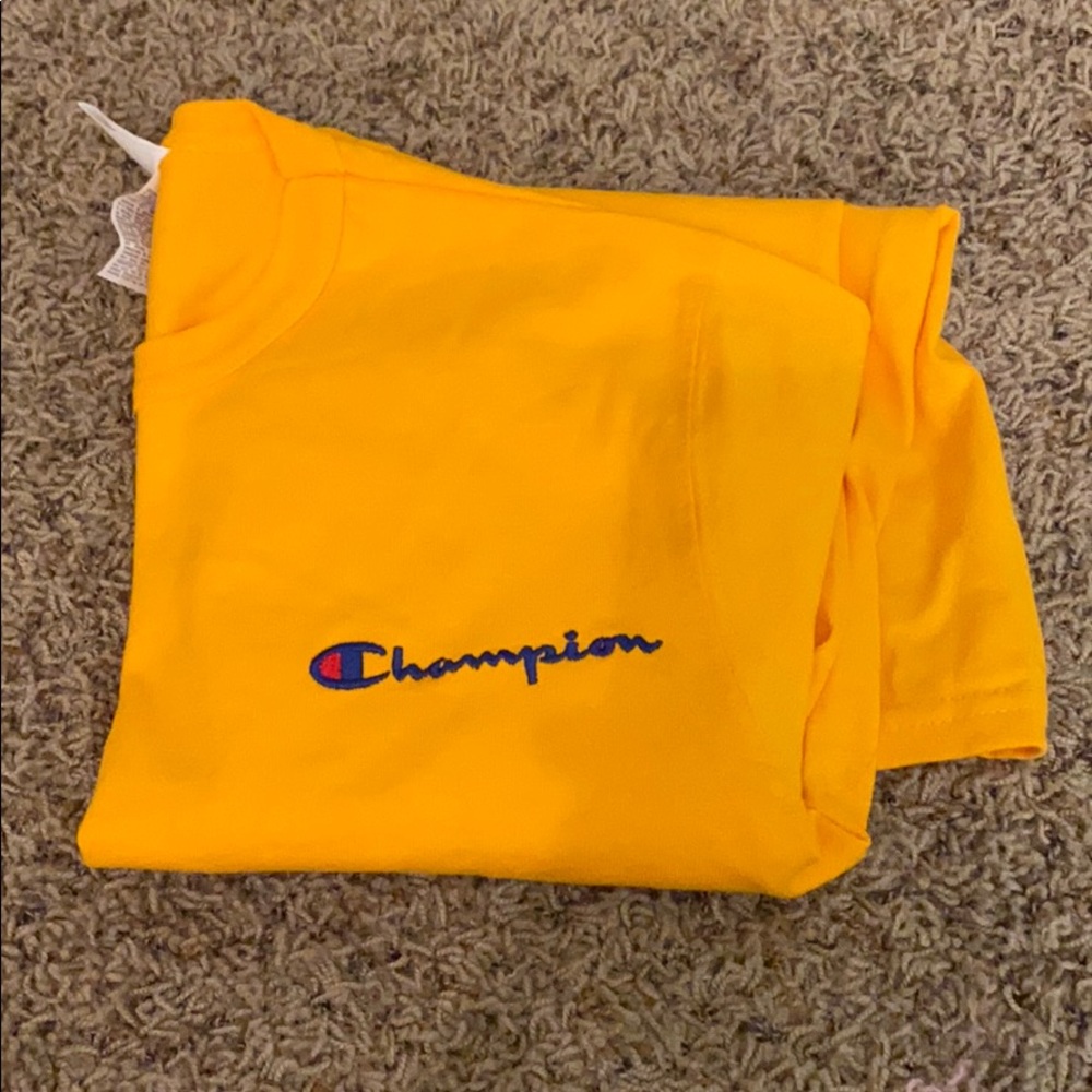 SOLD!! Yellow Champion Tee